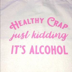 15"W x 16"H cream tote